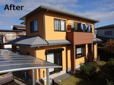 下野市　遮断熱塗装ガイナ　屋根・外壁塗装リフォーム事例