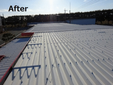宇都宮市　工場　遮断熱　屋根塗装リフォーム事例