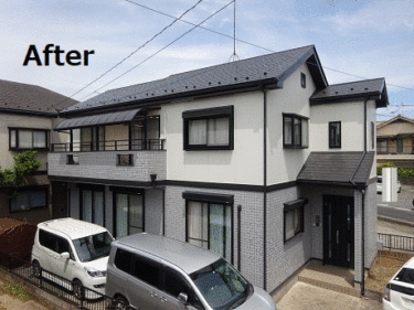 宇都宮市　飯田産業　外壁塗装リフォーム事例