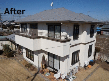 さくら市　大和ハウス　外壁塗装リフォーム事例