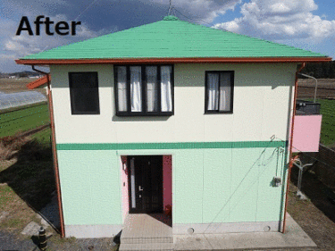 鹿沼市　遮断熱外壁塗装リフォーム事例