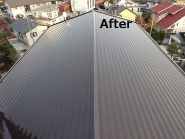 宇都宮市、マンション屋根塗装　リフォーム事例