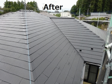 トヨタウッドユーホーム　屋根塗装リフォーム事例