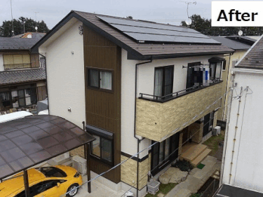 宇都宮市/一条工務店/外壁塗装施工事例