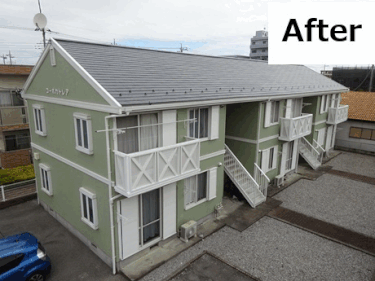 宇都宮市/パナホームアパート/外壁塗装施工事例